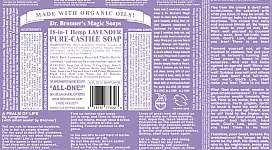 Dr. Bronners Magic Soaps 18 in 1 Hemp Lavender Pure Castile Soap 