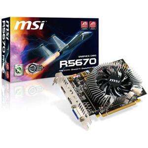 MSI Radeon 1GB HD Graphics Card 1 GB 5670 R5670 PC NEW  