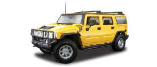 2003 HUMMER H2 SUV Diecast Replica YELLOW Assembly Kit  