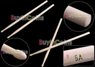 Pair Music Band Maple Wood Drum Sticks Drumsticks 5A  