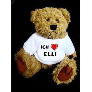 Teddy Bear mit Ich liebe Elli t shirt  Spielzeug