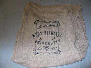 West Virginia University Mountaineers Shirt Large or medium Lot of 6 