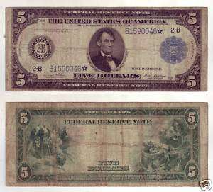1914 FRN $5 Star  