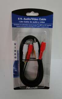 Recoton TSVG310 Stereo Audio/Video RCA Cable 6 feet YRW  
