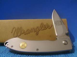   Wrangler Silver Spur pocket knife Rodeo Finals Las Vegas number 528