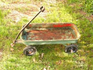 no shipping       vtg radio flyer wagon for parts or restore 