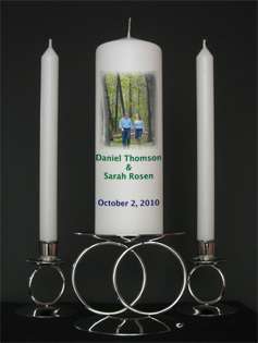 Personalized Custom Unity Candles from Goody Candles Photo Candles