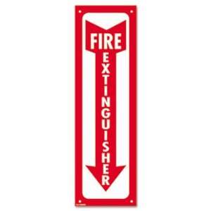  Glow In The Dark Safety Sign, Fire Extinguisher, 4 x 13 