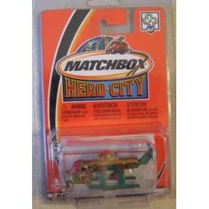 Matchbox Hero City Air Lift Helicopter GREEN Treasure Hunt #47  Toys 