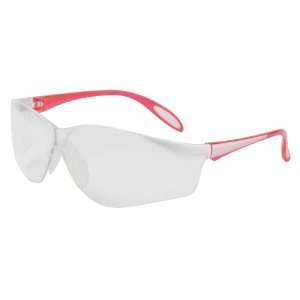  AO Safety/3M Tekk Indoor Safety Glasses with Red Temples 