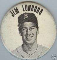 1967 Boston Red Sox Pin Jim Lonborg Ex 3 1/2 Scarce  