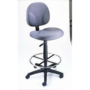   BOSS GRAY FABRIC DRAFTING STOOLS W/FOOTRING   Delivered Office