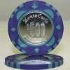 pc 14 gm Monte Carlo Poker Lounge COIN INLAY clay poker chip sample 