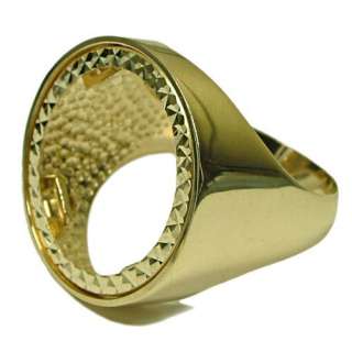 NEW 10g Half Sovereign 9ct Gold Hallmarked Ring Mount  