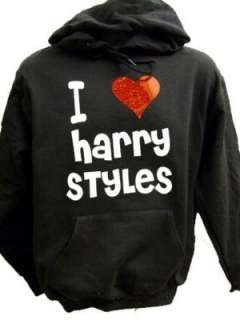 Harry Styles black Hoodie Red heart One Direction 14/15  