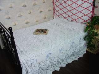 Gorgeous Handcrochet Cotton Large Table cloth/Bedspread  
