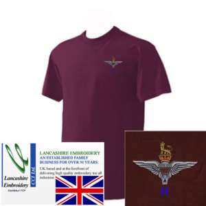 New II 2 PARA Parachute Regiment T Shirt Large ( Wings  