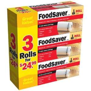 Tilia FoodSaver 01 0108 01 8 Inch Single Pack Rolls, 3 Rolls  