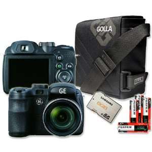 GE X5 Black 14mp Digital Camera Bundle Including Golla Shadow Camera 