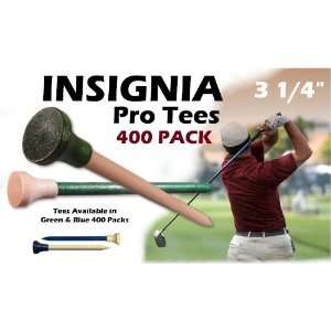  Insignia Pro 400 Pack 3 1/4 Golf Tees Bulk Box (Green 