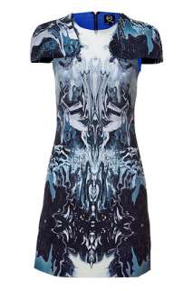   Electric Blue Stretch Silk Dress by MCQ ALEXANDER 