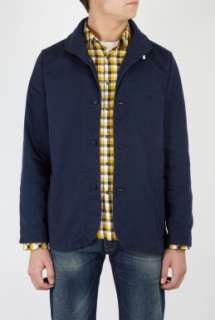 Levis Vintage Clothing  Navy Cotton Shawl Work Jacket by Levis 