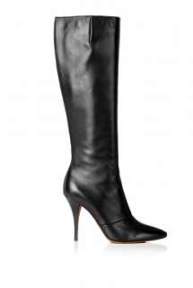 Moschino Cheap & Chic  Black Suede Pointed Knee Boot by Moschino 