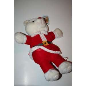  White Santa Teddy Bear Plush in Red Toys & Games