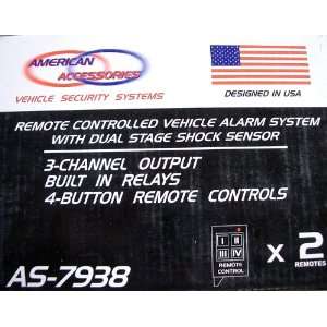   AS 7938 Remote Controlled Vehicle Alarm System