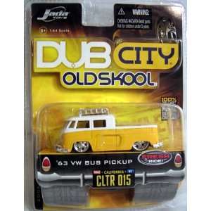  DUB CITY OLD SKOOL DIE CAST METAL 63 VW BUS PICK UP Toys 