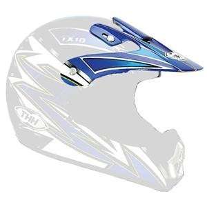  THH Visor for TX10 Helmet   Blue/Silver Automotive