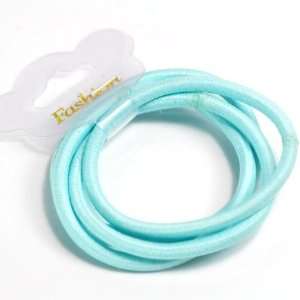 Light Blue) Hair Tie /Elastic Band/ ponytail holders Pastel Colour 