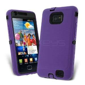   Hard Case for Samsung Galaxy S2 I9100   Purple & Black Electronics