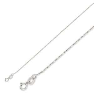    14K Solid White Gold Chain Necklace Ball Chain 20 Chain Jewelry