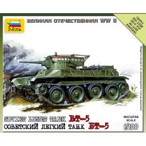  Zvezda Models 1/100 Soviet Tank BT 5 Toys & Games