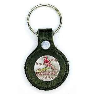  St. Louis Cardinals Small Leather & Pewter Team Logo Key 