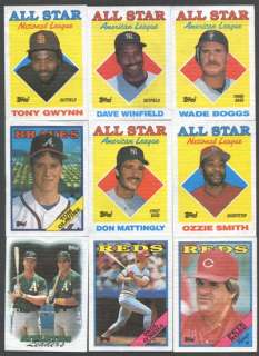 1988 Topps Cloth Baseball Complete Set (Test Issue)  