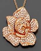   for Effy Collection 18k Rose Gold Pendant Diamond Flower 1/3 ct. t.w