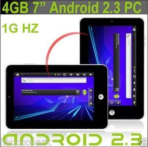 New Epad Google Android 2.3 TABLET PC MID Camera 3G + WiFi 7 Apad 