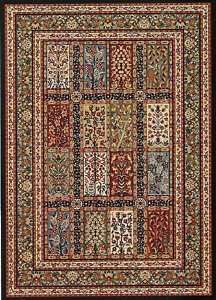 Eden Multi Red Ivory Floral Traditional 5x8 Area Rug  