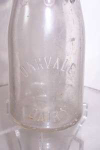 RARE OAKVALE DAIRY TORONTO ONTARIO EMBOSSED PINT MILK BOTTLE  