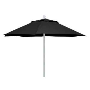   7PUWO BLK 7.5 foot Market Umbrella, Black Patio, Lawn & Garden