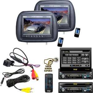  Monitor Receiver and Front/Rear View Camera Package   PLTS78DUB 7 