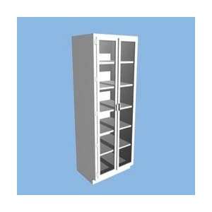   Storage Cabinets, Tall Storage Cabinets w/ Two Framed Acrylic Hinged
