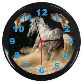 New Horse Play Black Decor Wall Clock  