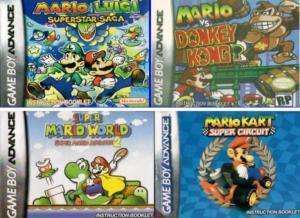 MARIO GAMEBOY ADVANCE SP DS GBA GAME BOY GAMES(7)  