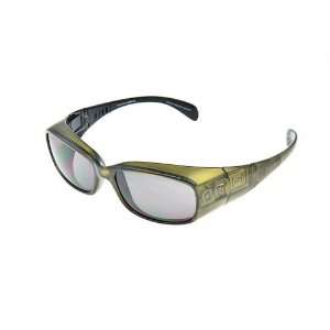  Optx 20/20 Eyedefend Allergy Glasses, Earthtone Green Haze 