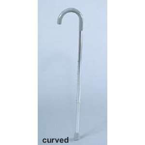  curved handle adjustable aluminum cane, 1each