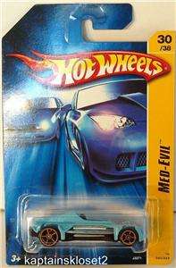 2006 Hot Wheels #30/38 Med Evil Blue Collector Car J3271 New on Card 