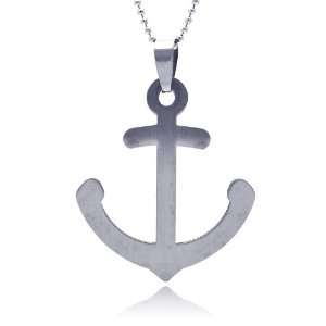   Stainless Steel Pendant Anchor Pendant (Chain Not Included) Jewelry